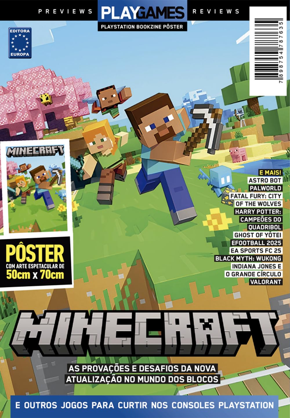 ler totalmente Minecraft (Vertical) - Superpôster PlayGames