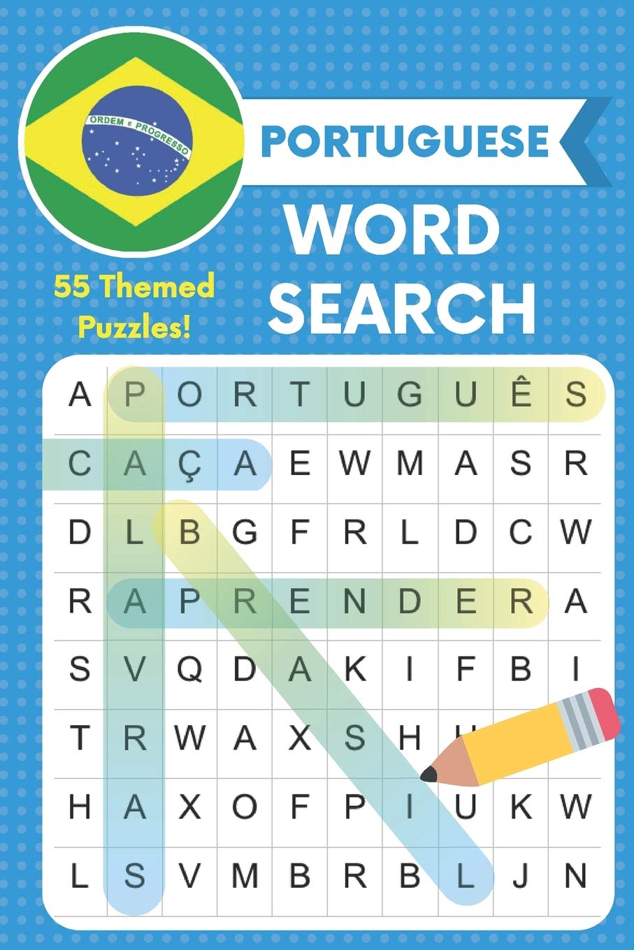 Portuguese Word Search: 55 Themed Puzzles!