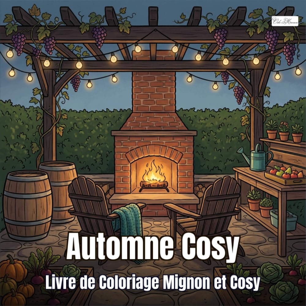 Cozy Autumn Patio - Automne Cosy — Livre de Coloriage Mignon et Cosy: 60 pages de scenes et natures mortes automnales sans personnages (French Edition) baixar o livro de graça