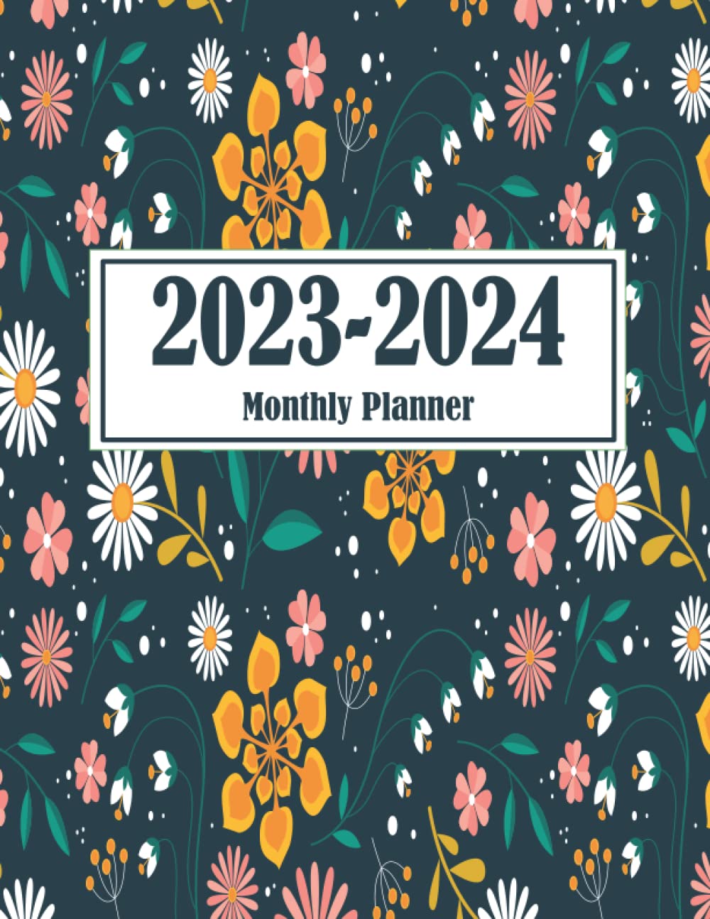 capítulo por capítulo baixar 2023-2024 Planner: Blue Floral Cover 2 Year Monthly Calendar Schedule and Organizer January 2023 - December 2024 (24 Months) With Federal Holidays And Inspirational Quotes
