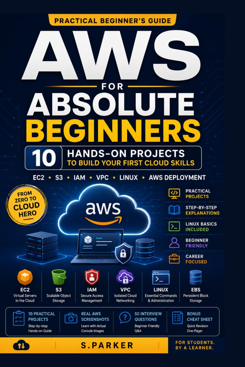 ler totalmente AWS for Absolute Beginners: 10 Hands-On Projects to Build Your First Cloud Skills: A Practical Guide to EC2, S3, IAM, VPC, Linux and Real-World Cloud Projects
