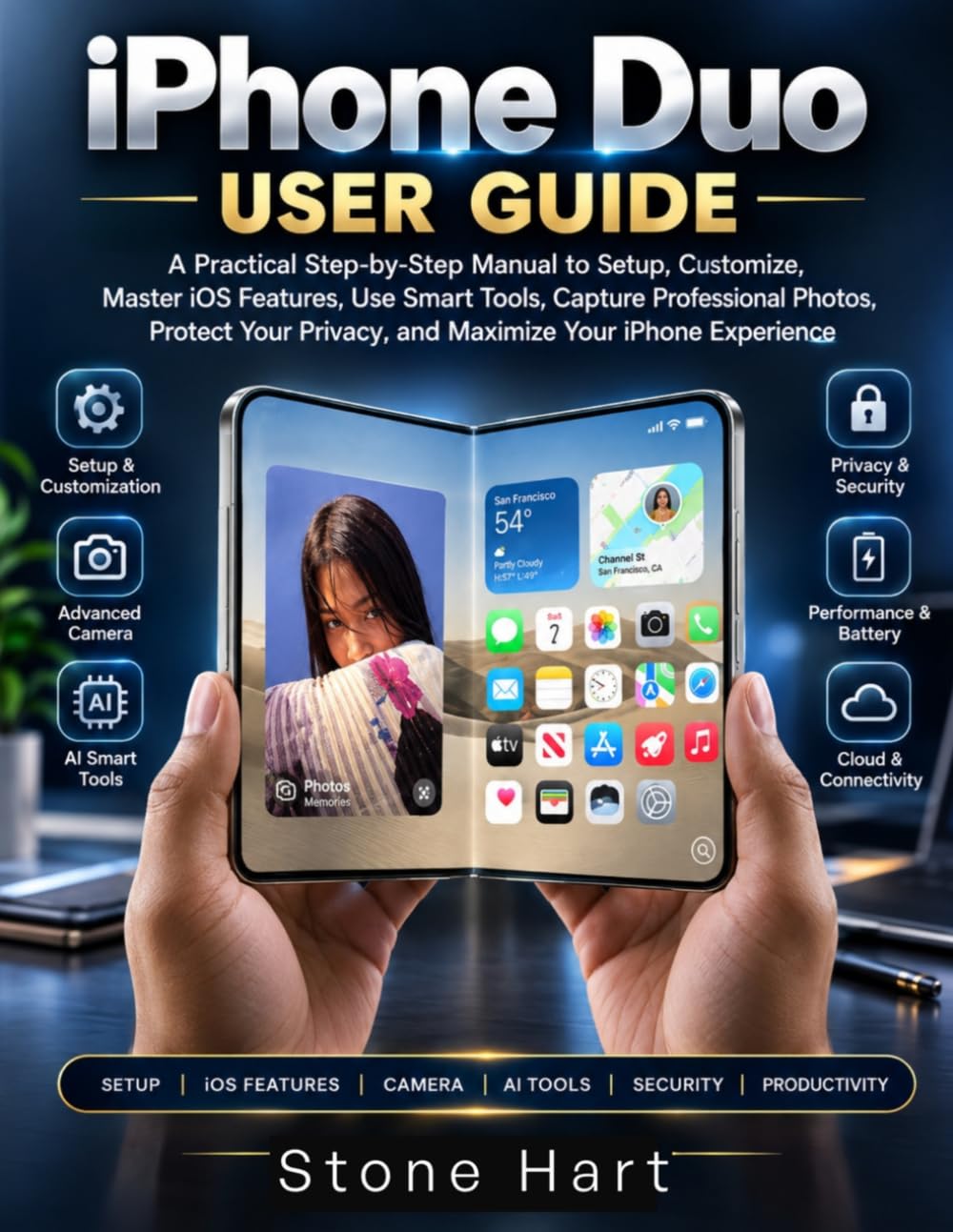 iPhone Duo User Guide: A Practical Step-by-Step Manual to Setup, Customize, Master iOS Features, Use Smart Tools, Capture Professional Photos baixar o livro de graça