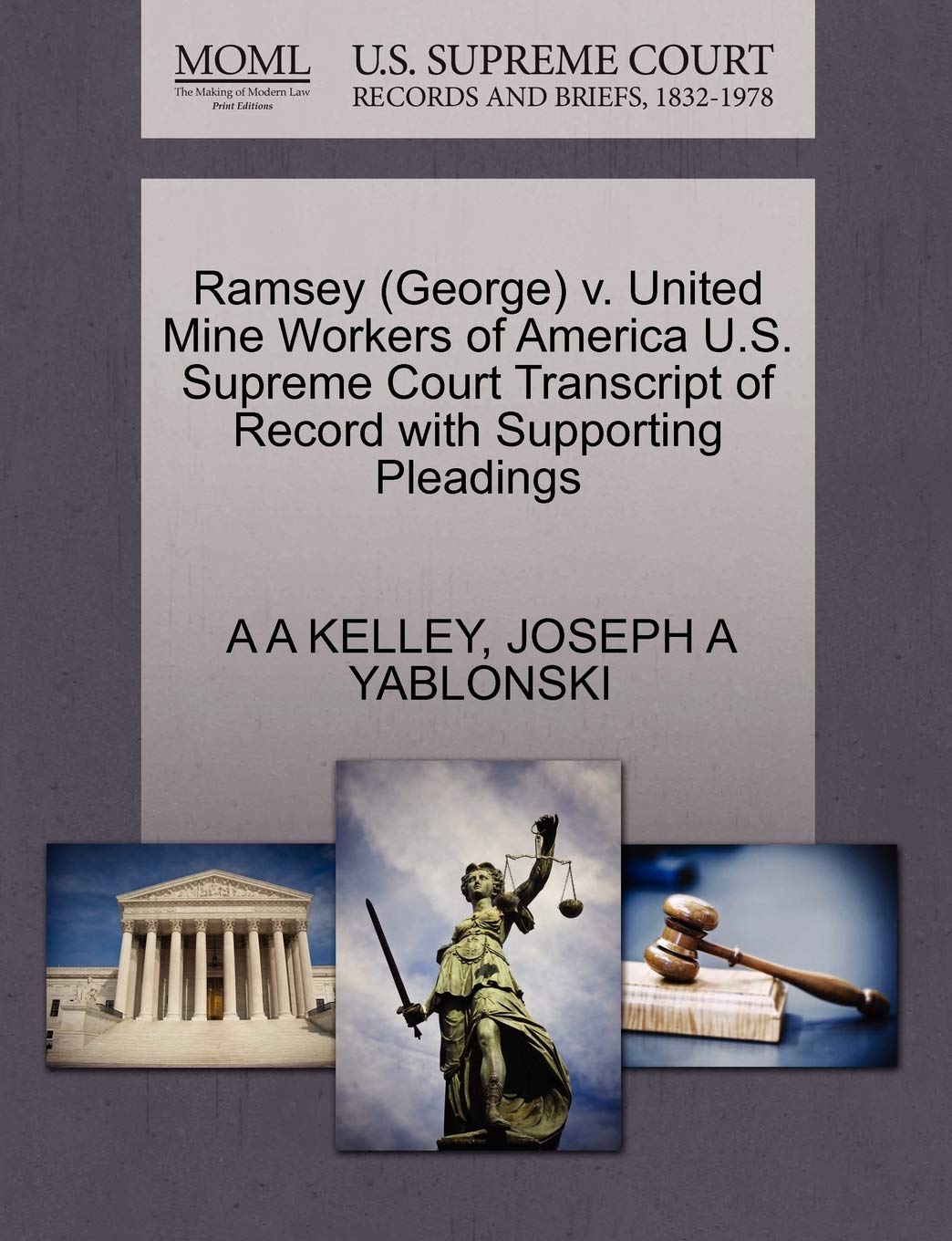 Ramsey (George) v. United Mine Workers of America U.S. Supreme Court Transcript of Record with Supporting Pleadings baixar o livro de graça