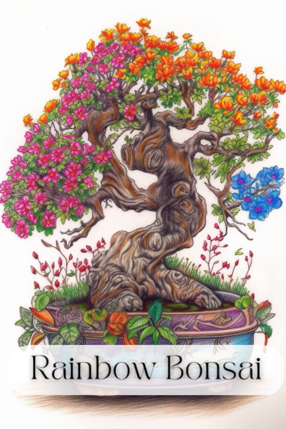 Rainbow bonsai, colouring book: 40+ delicate and detailed bonsai trees exploring Japanese gardening baixar livro de graça
