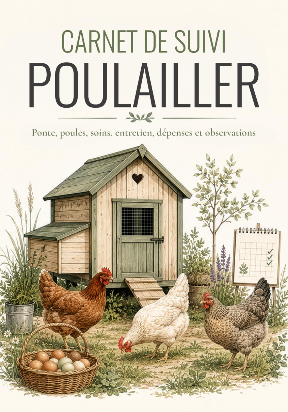 ler totalmente Carnet de suivi poulailler: Le carnet pratique pour suivre la ponte, les dépenses, les soins et l’entretien de vos poules toute l’année (French Edition)