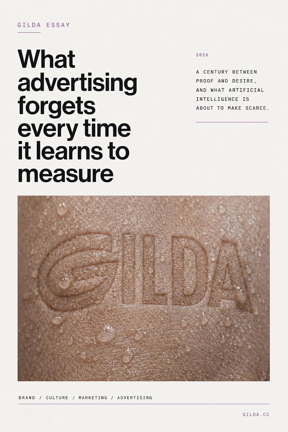 ler totalmente What Advertising Forgets Every Time It Learns to Measure: A century between proof and desire, and what artificial intelligence is about to make scarce. (English Edition)