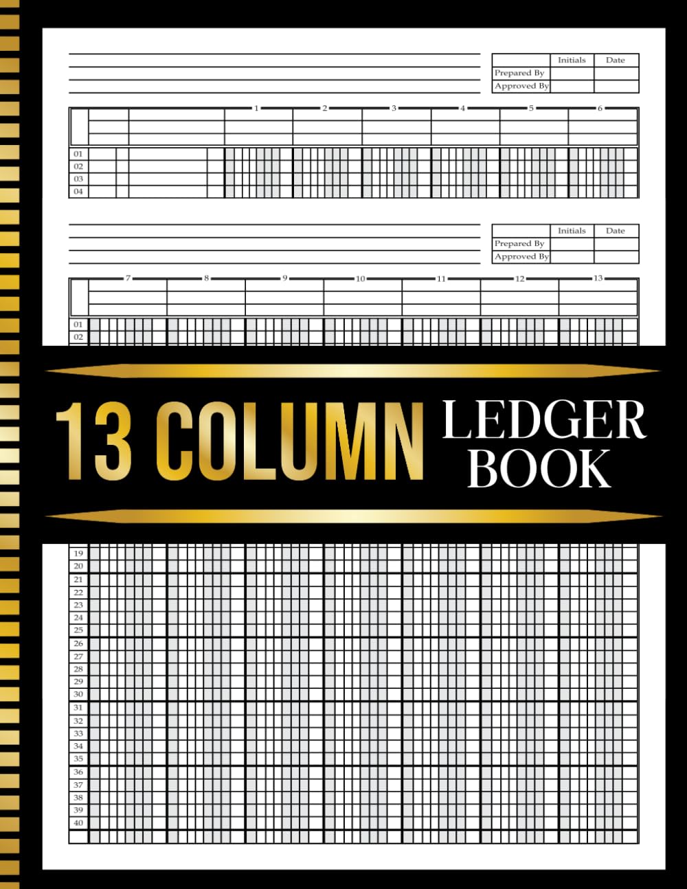 capítulo por capítulo baixar 13 Column Ledger Book: Columnar Pad 13 Column | Accounting Ledger for Bookkeeping for Small Business and Personal Use | 8.5 x 11 inches.