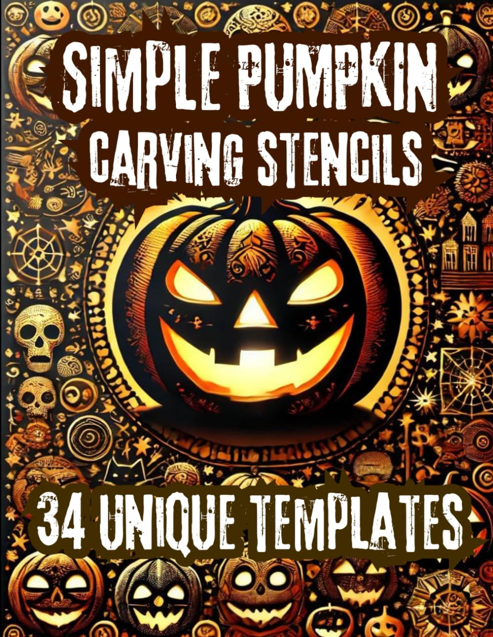 ler totalmente Simple Pumpkin Carving Stencils: Step-by-Step Stencils for Perfect Results Every Time