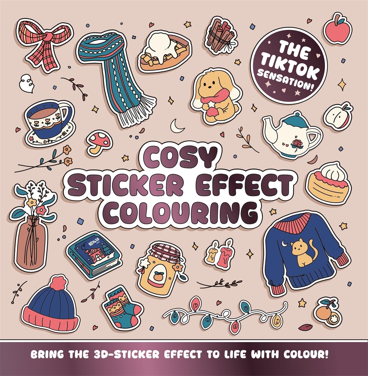 Cosy Sticker Effect Colouring: Over 45 Cosy Escapes to Colour, Finished with a Sticker Effect, Perfect for Creativity and Relaxation baixar livro de graça