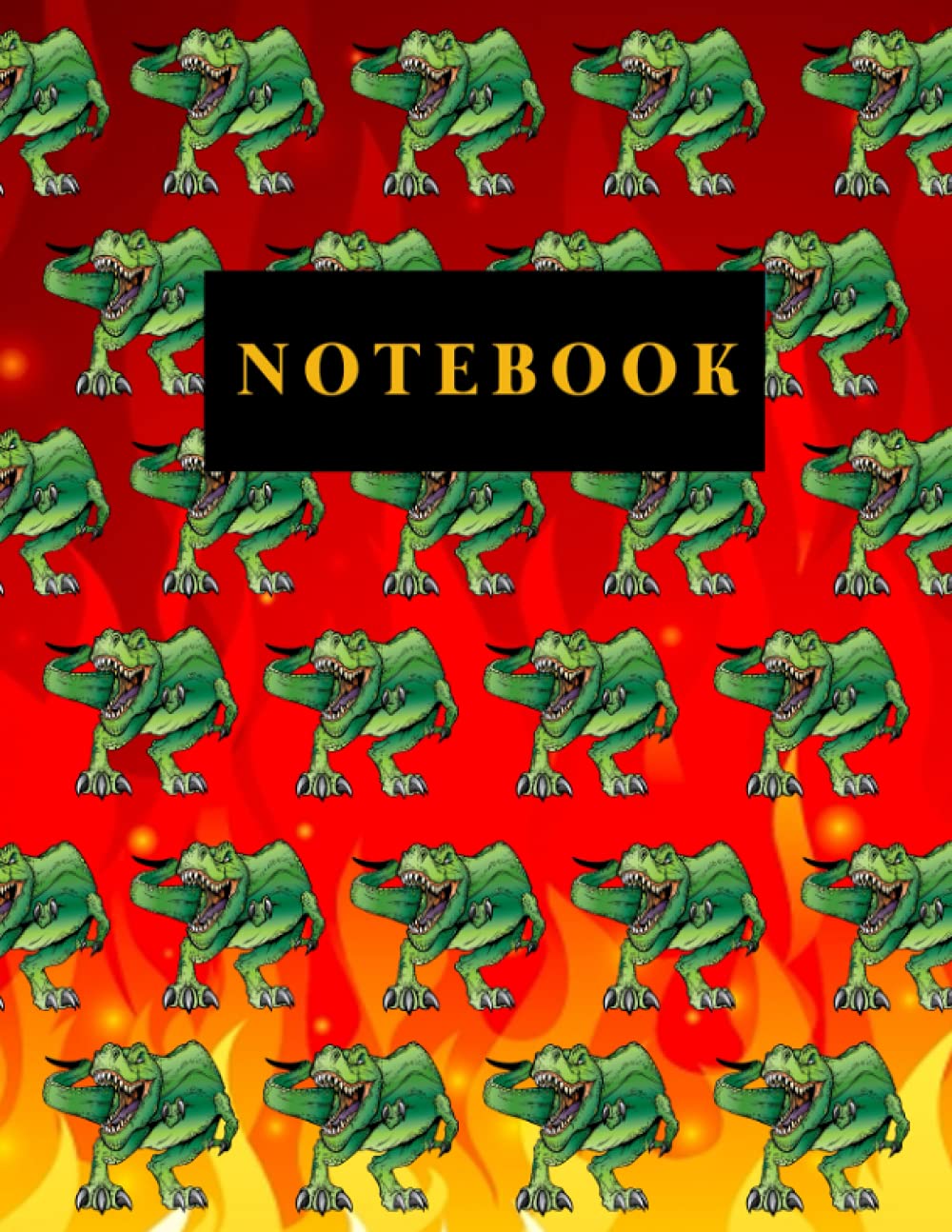 Tyrannasaurus Rex on Fire Background Notebook baixar o livro de graça