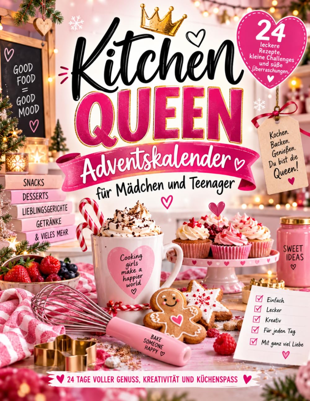 Kitchen Queen Adventskalender für Mädchen und Teenager: 24 festliche Rezepte, süße Überraschungen & kreative Küchenmomente bis Weihnachten (German Edition) baixar o livro de graça