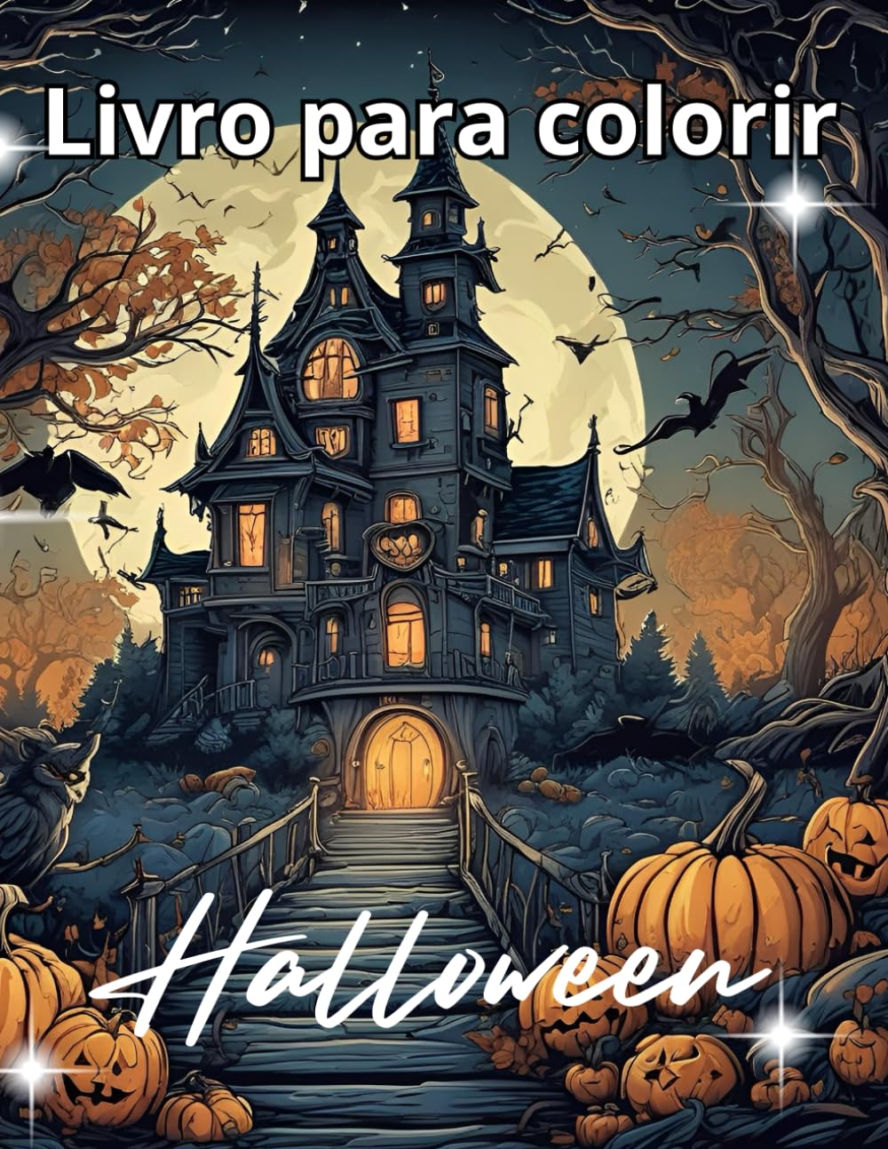 ler totalmente Halloween - Livro para colorir: ilustrações assustadoras e detalhadas para adultos e adolescentes com abóboras, bruxas e criaturas da noite (Portuguese Edition)