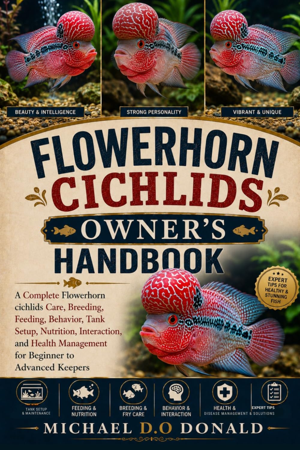 capítulo por capítulo baixar Flowerhorn Cichlids Owner's Handbook: A Complete Flowerhorn cichlids Care, Breeding, Feeding, Behavior, Tank Setup, Nutrition, Interaction, and Health Management for Beginner to Advanced Keepers
