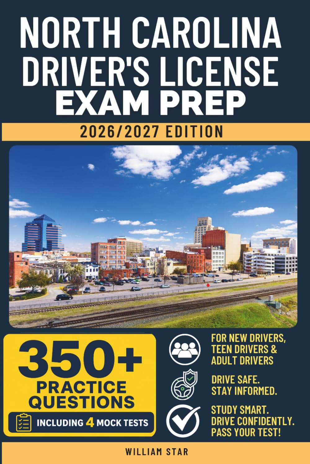 ler totalmente North Carolina Driver's License Exam Prep: Study Guide, Road Signs & Practice Tests to Help You Pass the Written Knowledge Test (USA DMV Permit Study Books)
