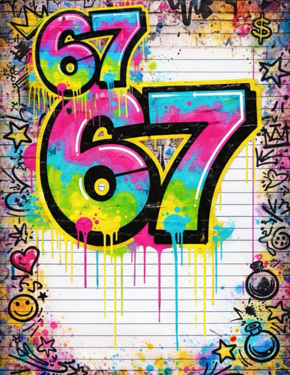 6 7 Meme Notebook – Six Seven Funny Trend Journal: 8.5 x 11 in | Trendy and Fun Gift Idea for Meme Lovers baixar o livro de graça
