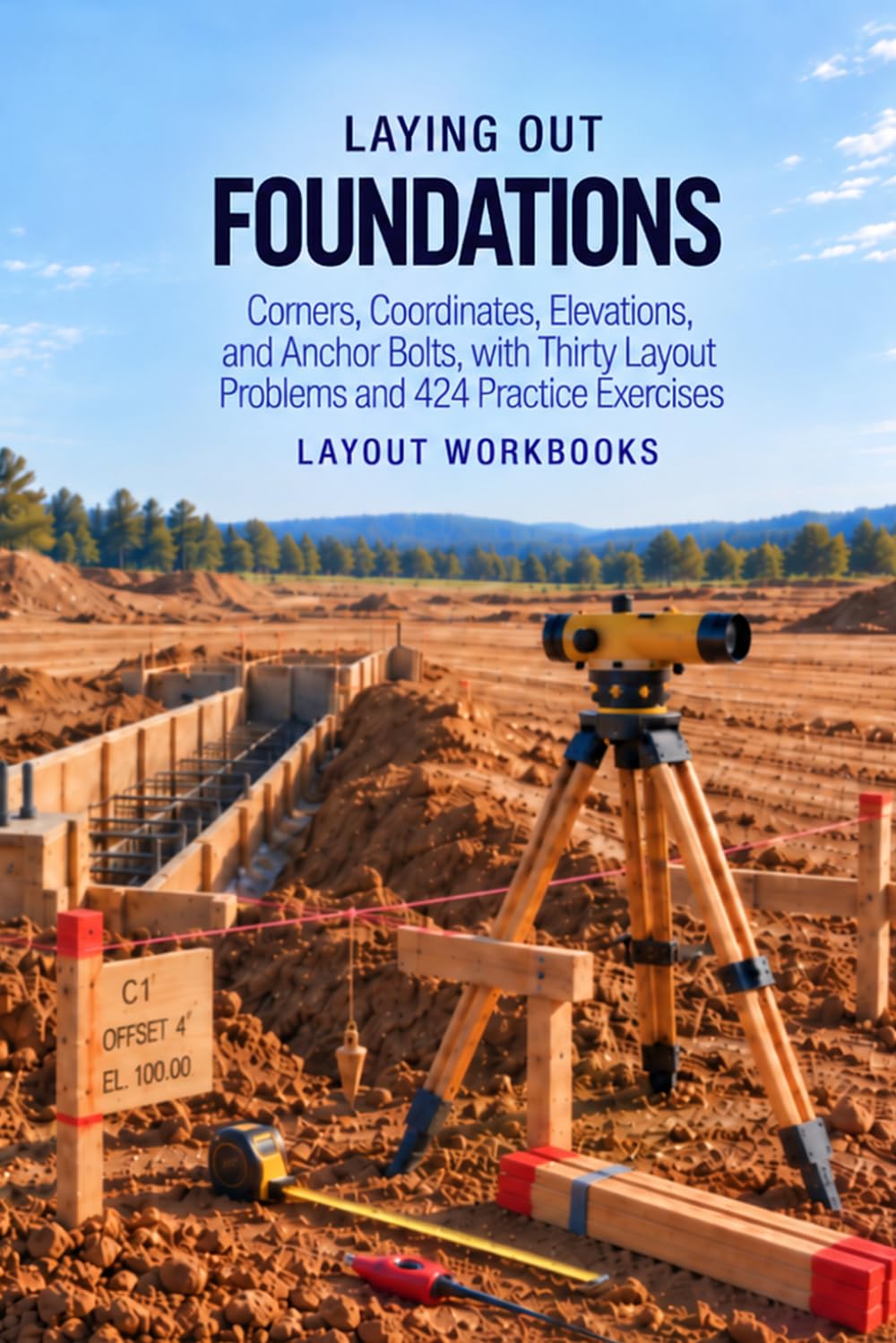 capítulo por capítulo baixar Laying Out Foundations: Corners, Coordinates, Elevations, and Anchor Bolts, with Thirty Layout Problems and 424 Practice Exercises