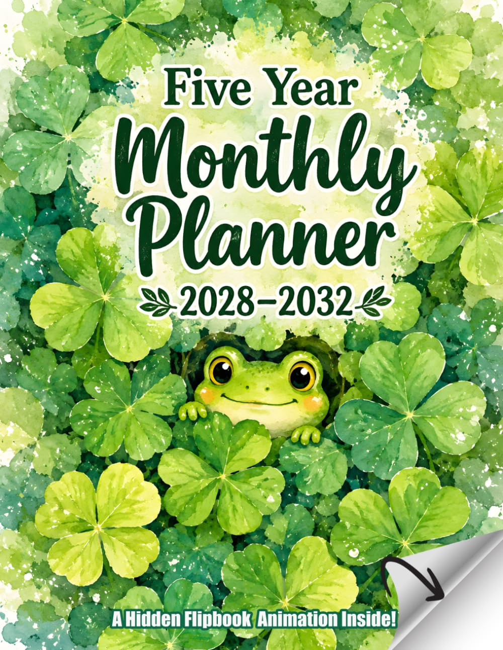 ler totalmente Five Year Monthly Planner 2028–2032: 60 Month Calendar Organizer Two Pages Per Month from January 2028 to December 2032 with Holidays | With Cute... inside for Frog Lovers Large Size 8.5x11