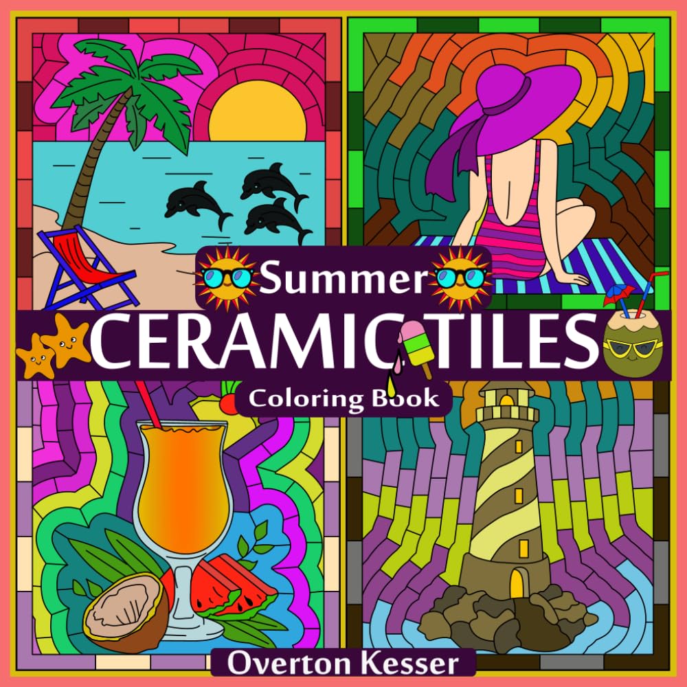 capítulo por capítulo baixar Summer Ceramic Tiles.: A Coloring Book of Summer Inspirations.for Kids and Adult.