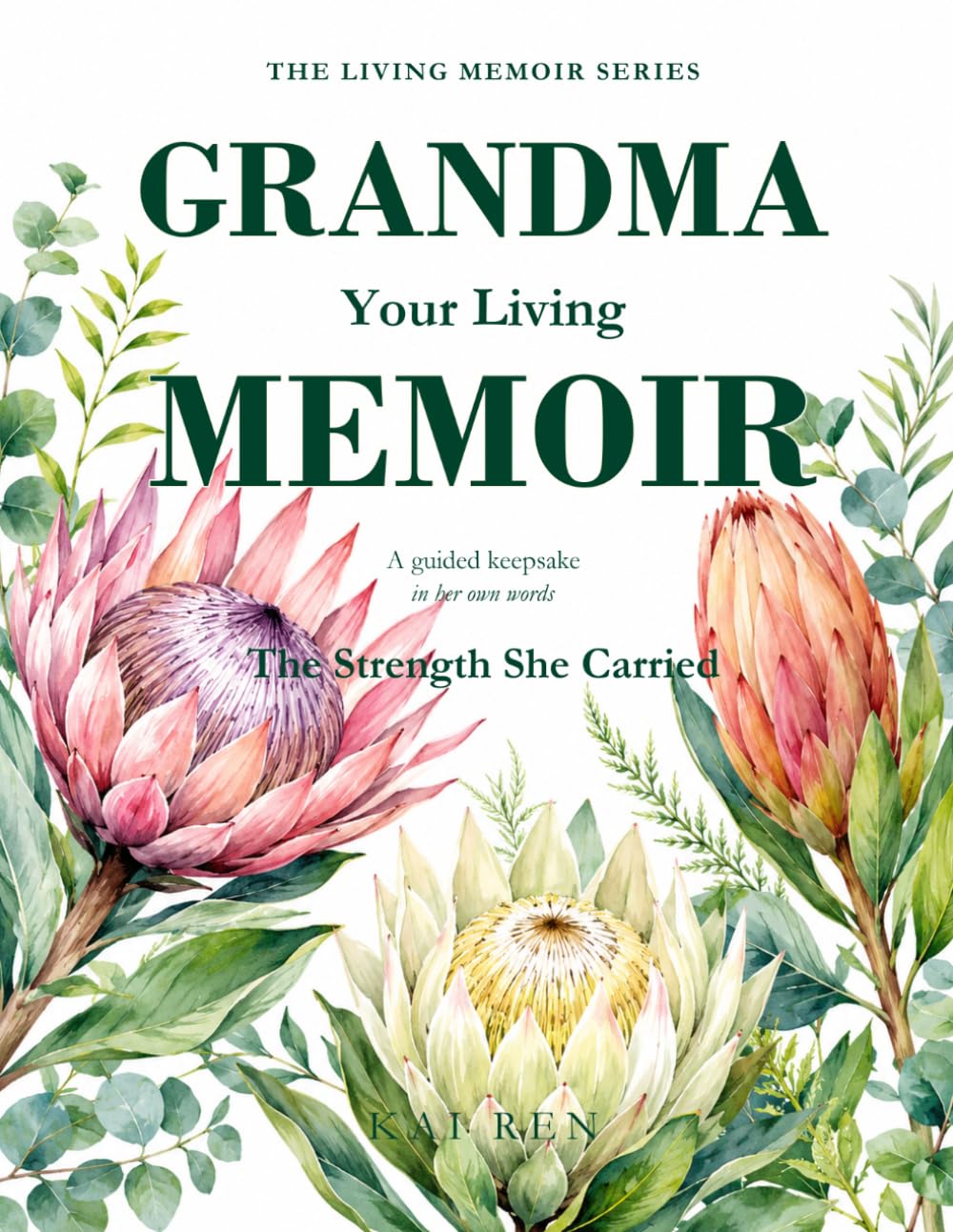 ler totalmente Grandma, Your Living Memoir — The Strength She Carried: A Keepsake Gift of Poems, Paintings, and the Questions You Never Thought to Ask, Answered in Her Own Handwriting (The Living Memoir Series)