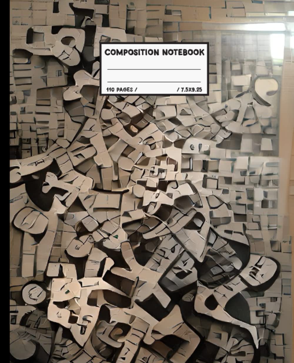 ler totalmente Composition Notebook: Puzzles Etching Art | Wide Ruled