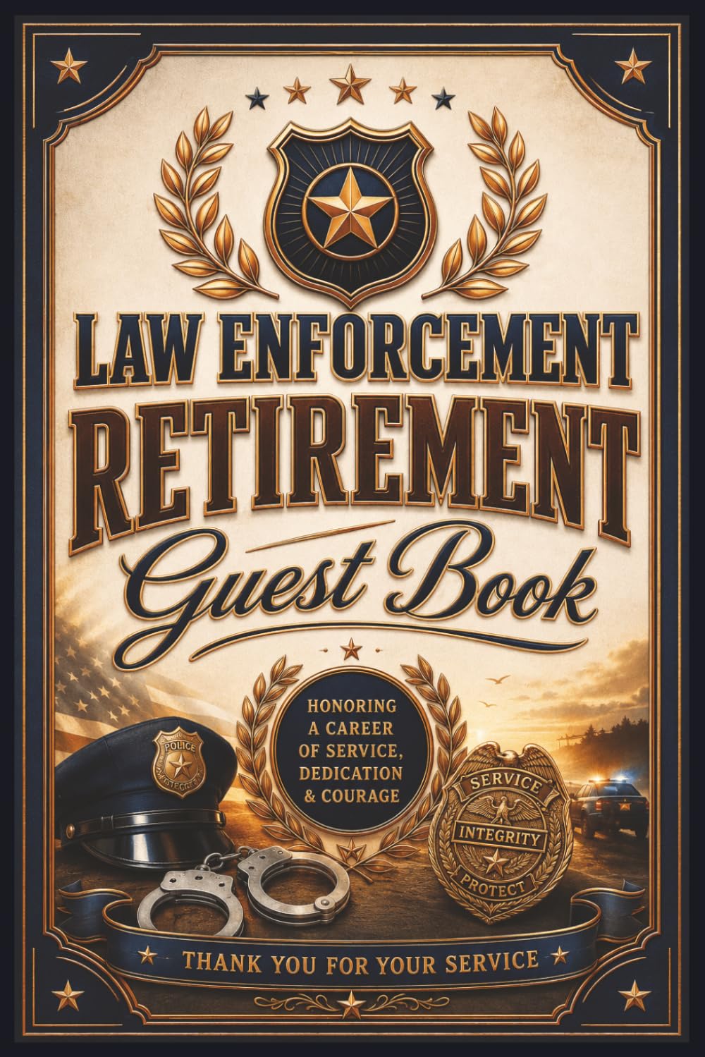 Law Enforcement Retirement Guest Book: A Keepsake for Honoring Courage, Sacrifice, Leadership, and a Lifetime of Law Enforcement Service baixar o livro de graça