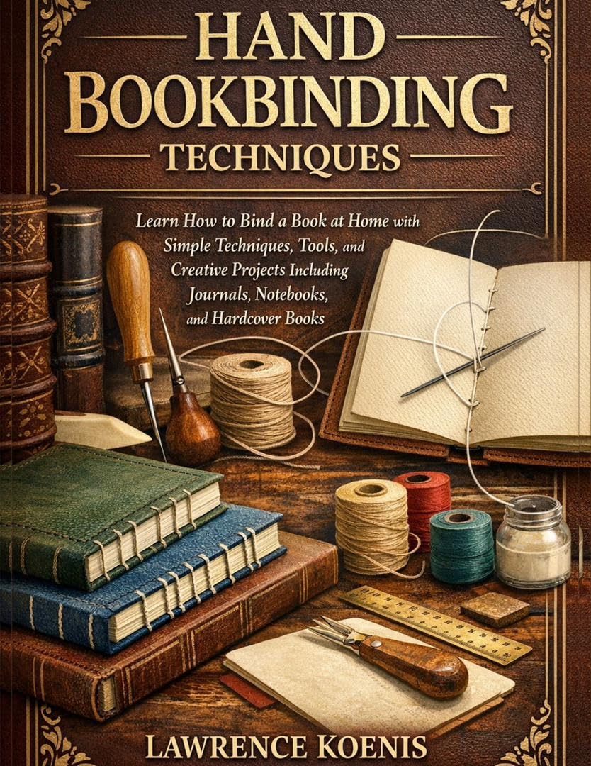 ler totalmente Hand Bookbinding Techniques: Learn How to Bind a Book at Home with Simple Techniques, Tools, and Creative Projects Including Journals, Notebooks, and Hardcover Books (English Edition)