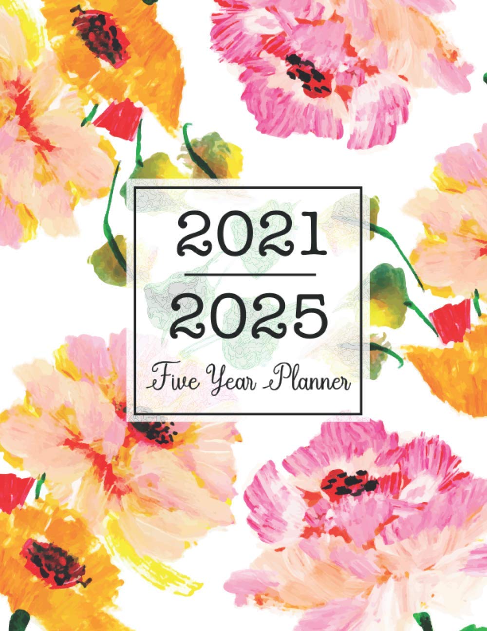 capítulo por capítulo baixar 5 Year Monthly Planner 2021-2025: Five Year Monthy Planner Large 8.5x11, 60 Months Calendar with Holidays, 5 Year Appointment Book, Business Planners,... Logbook and Journal | Floral Watercolor Cover