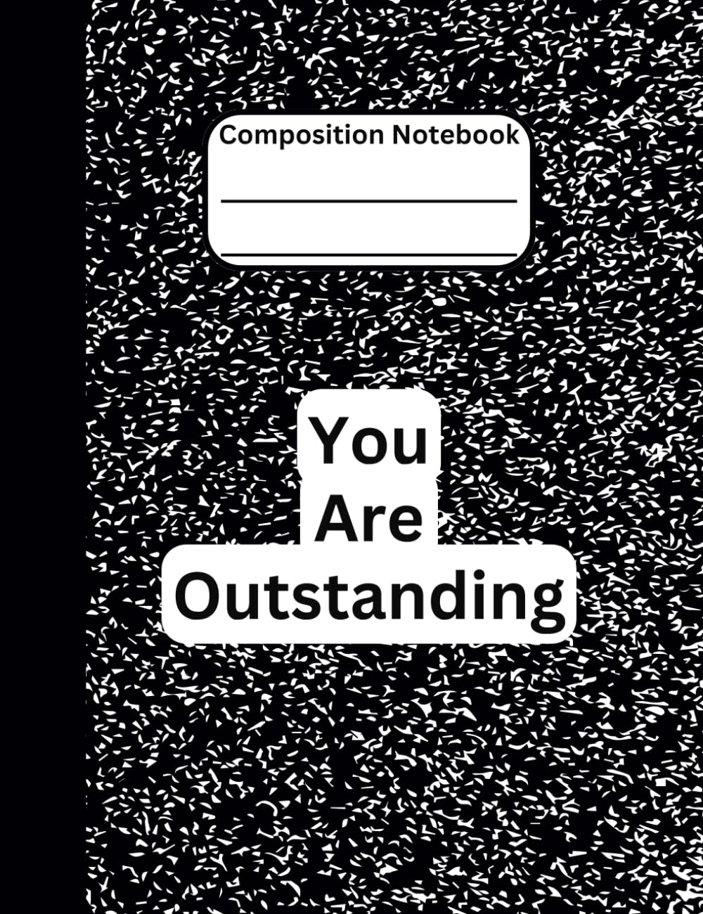 ler totalmente Black Composition Notebook College Ruled: 9.75x7.5 Size, Matte Cover, 110 Pages, Version 3O