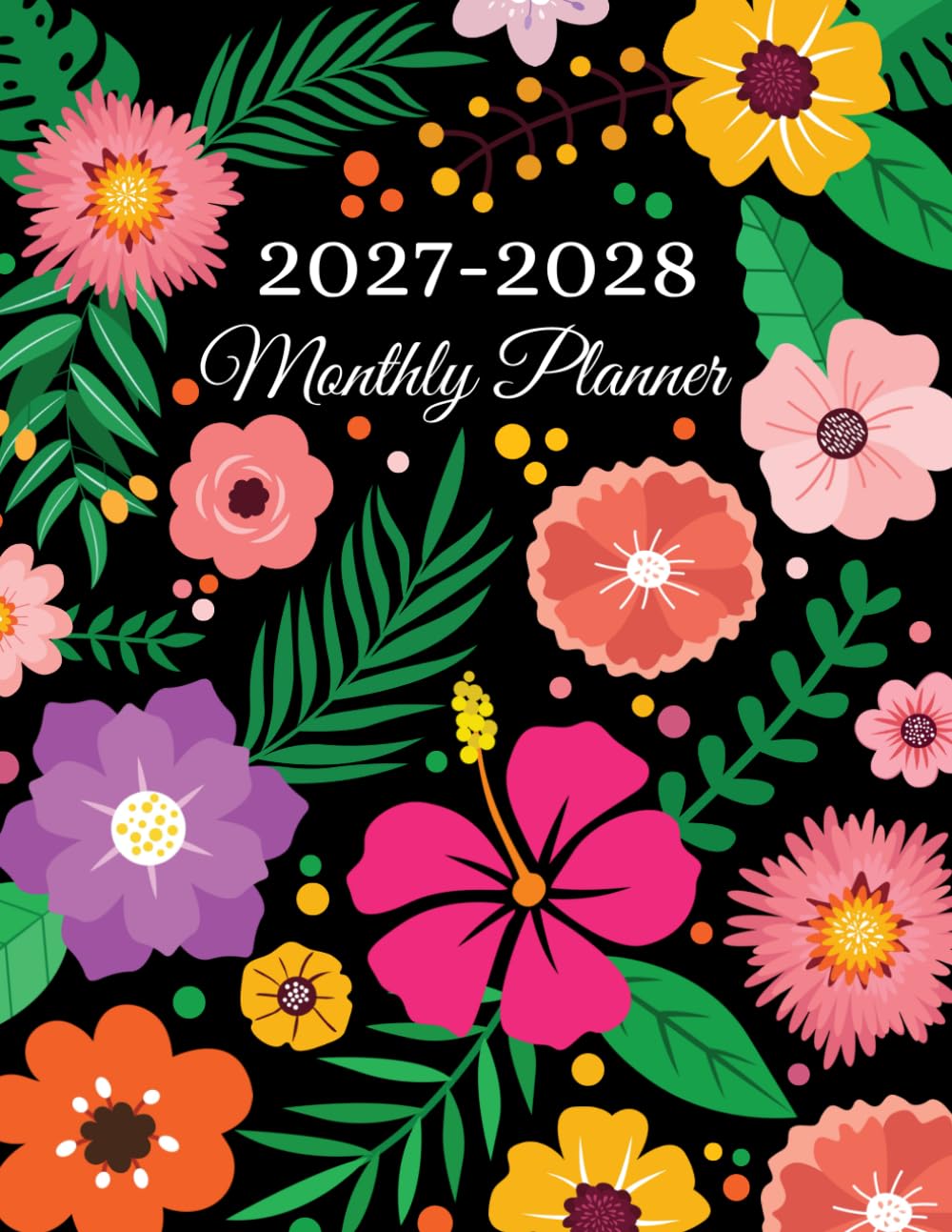 ler totalmente 2027-2028 Monthly Planner: Large Two Year (January to December) With Holidays