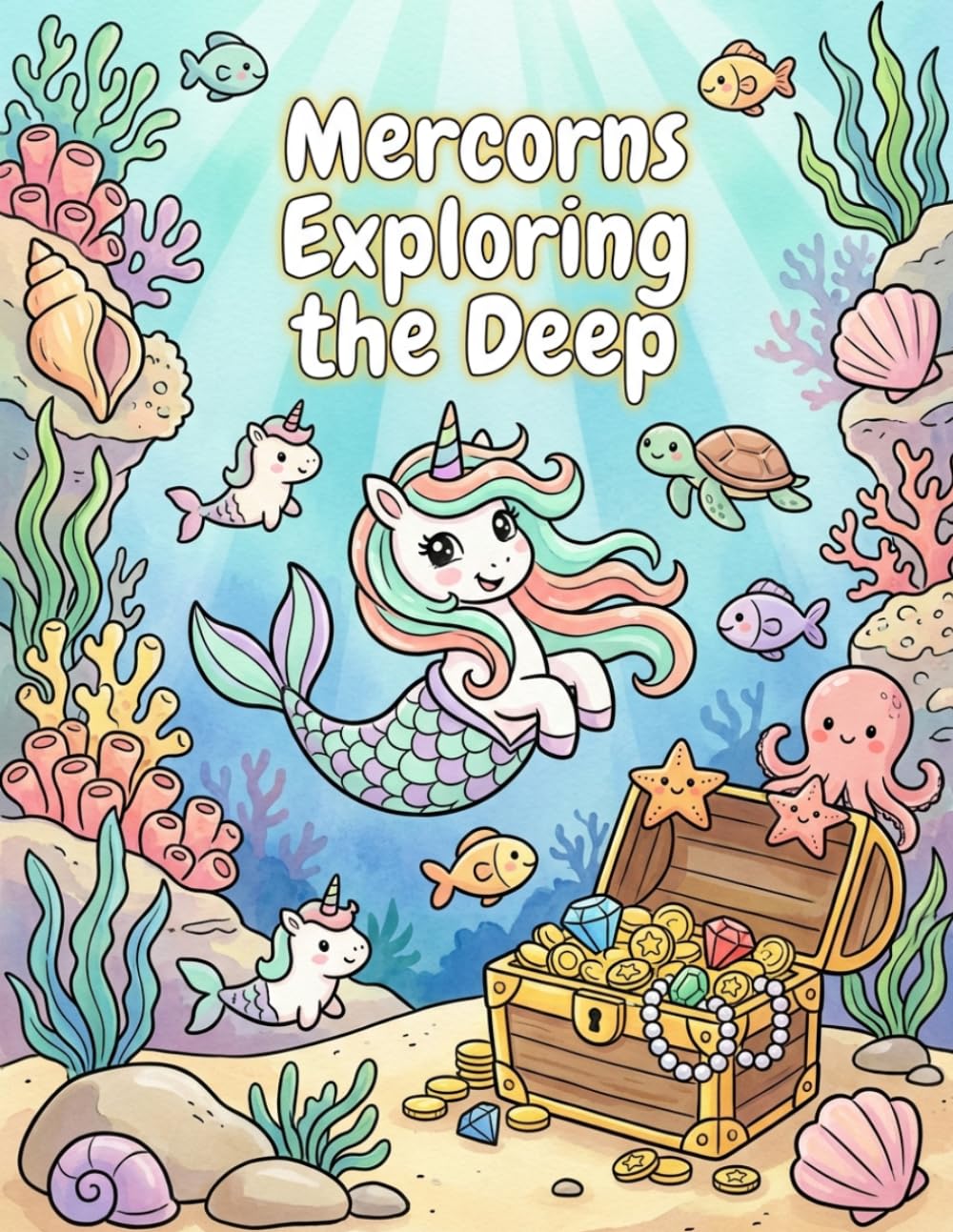 Mercorns Exploring the Deep: A Magical Underwater Colouring Adventure baixar o livro de graça