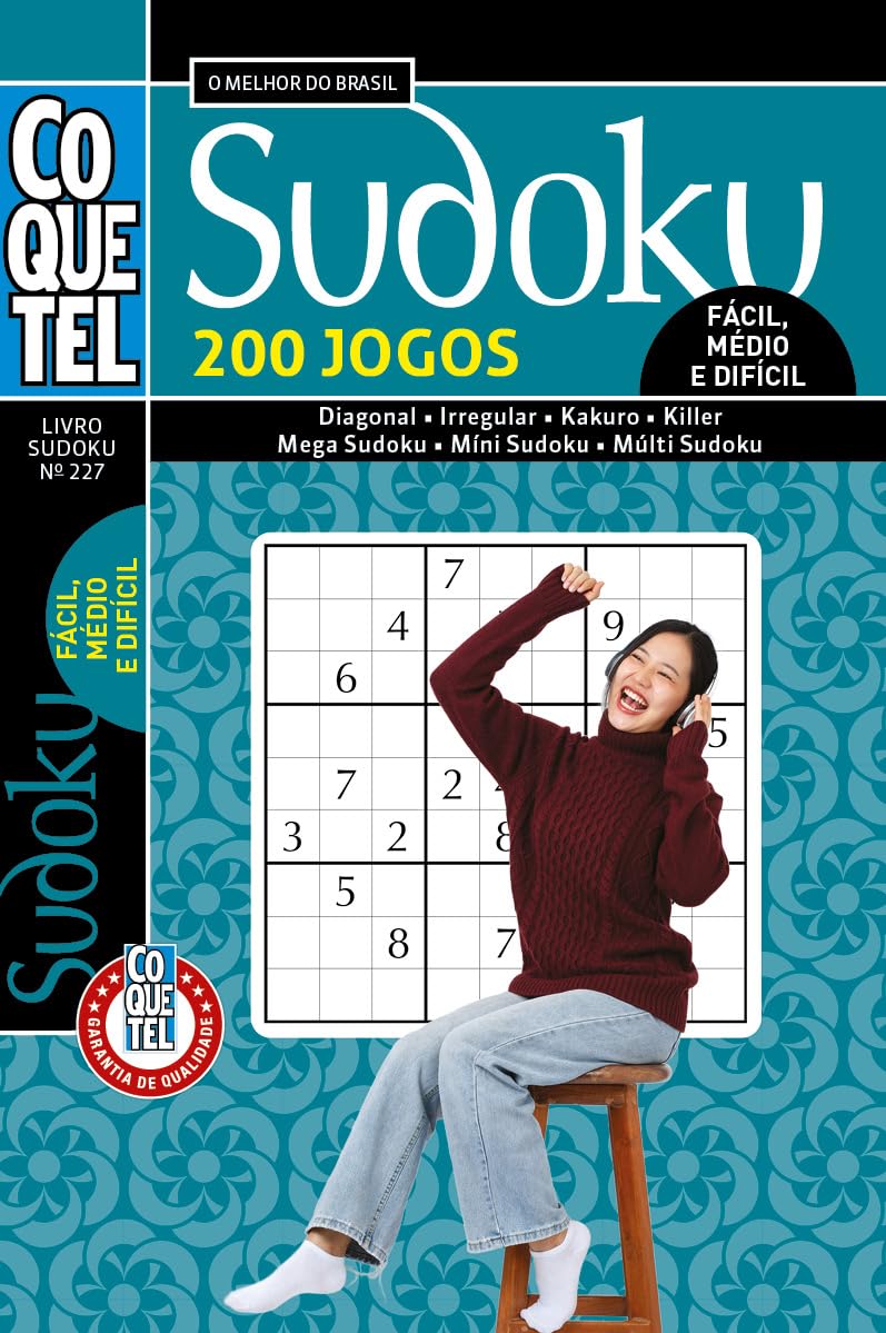 Livro Coquetel Sudoku 227: Fácil, médio e difícil baixar o livro de graça