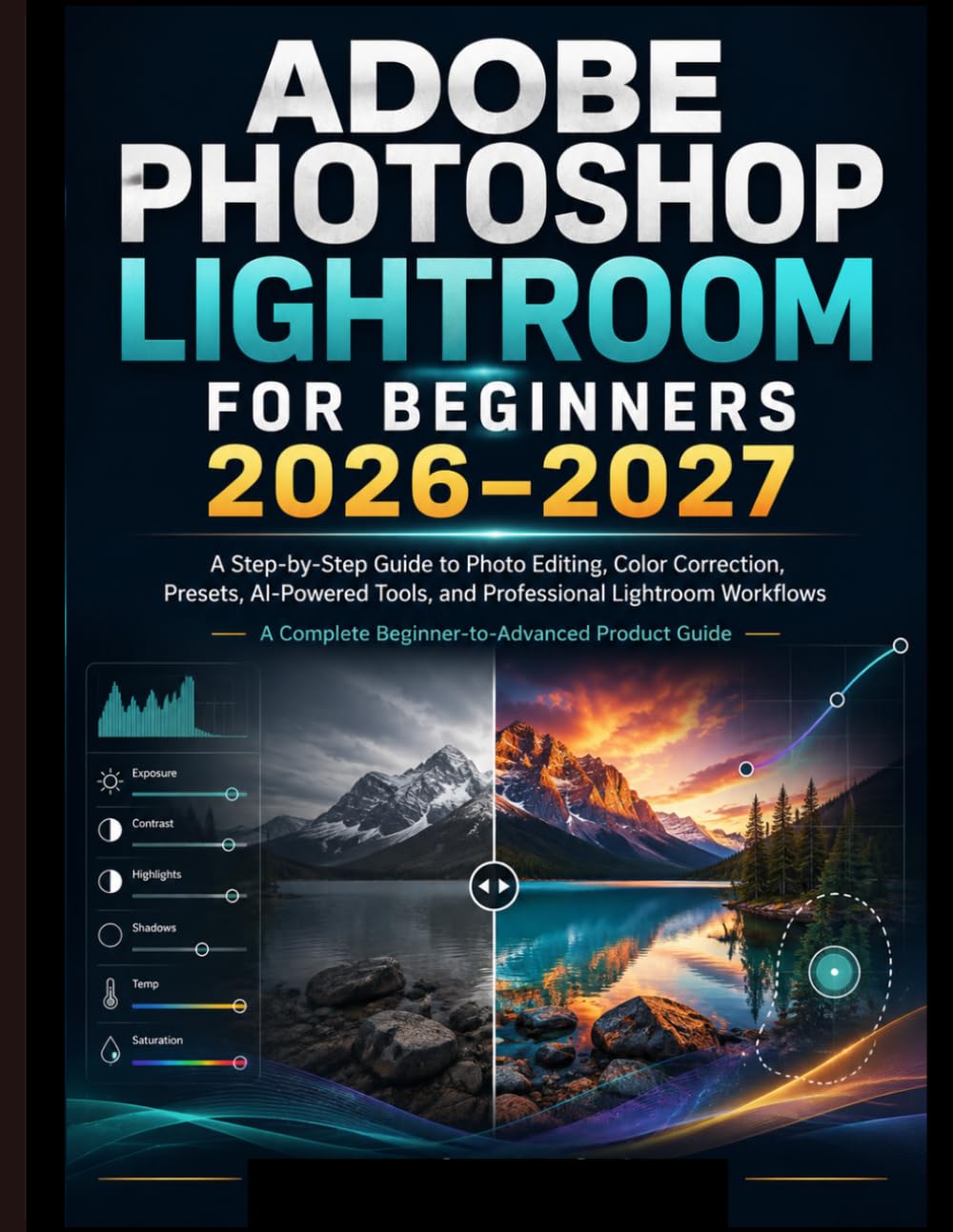 ADOBE PHOTOSHOP LIGHTROOM FOR BEGINNERS 2026–2027: A Step-by-Step Guide to Photo Editing, Color Correction, Presets, AI-Powered Tools, and Professional Lightroom Workflows