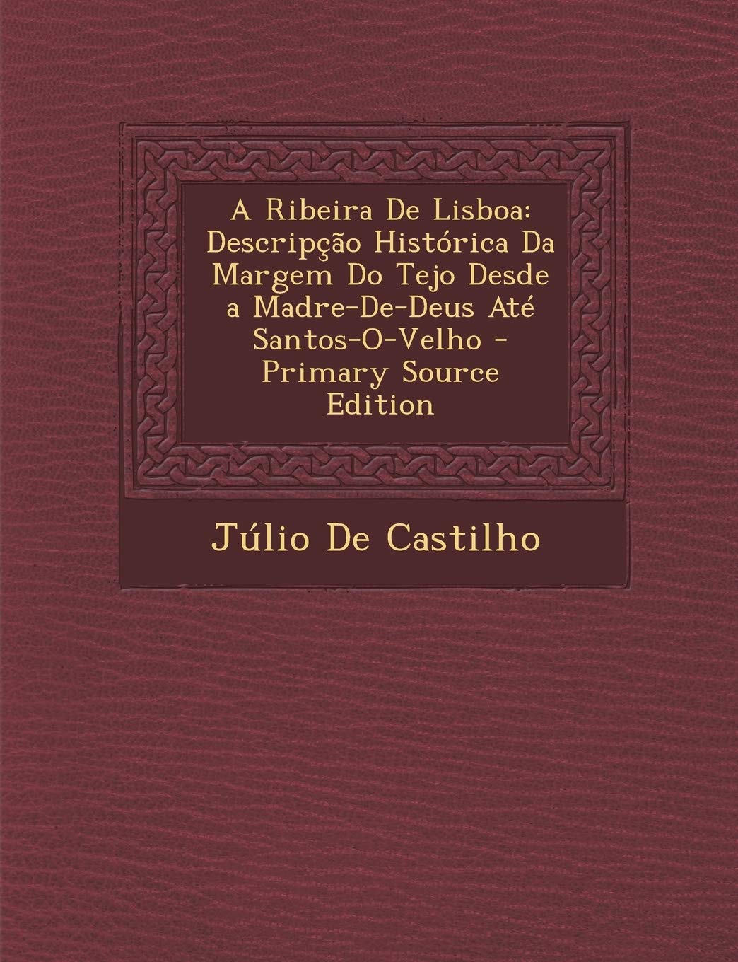 A Ribeira De Lisboa: Descripção Histórica Da Margem Do Tejo Desde a Madre-De-Deus Até Santos-O-Velho