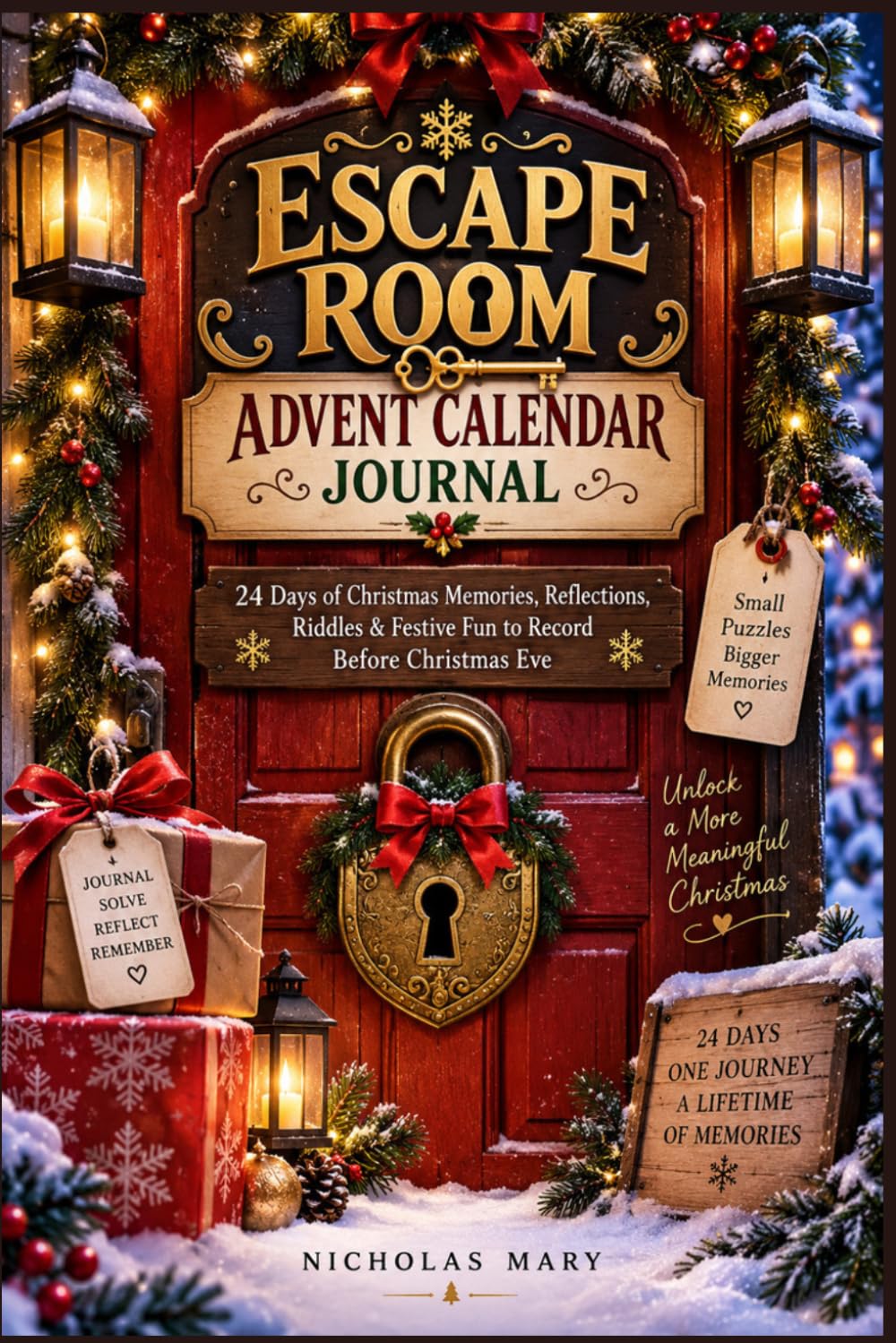 capítulo por capítulo baixar Escape Room Advent Calendar Journal: 24 Days of Christmas Memories, Reflections, Riddles & Festive Fun to Record Before Christmas Eve
