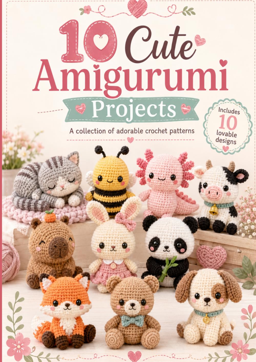 capítulo por capítulo baixar 10 Cute Amigurumi Projects: Adorable Animal Crochet Patterns with Step-by-Step Photos, Placement Guides and Finishing Tips
