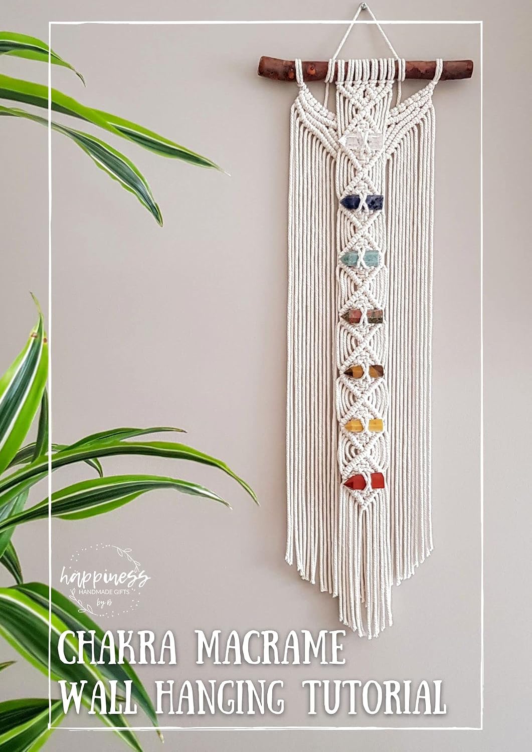 Chakra Macrame Wall Hanging Tutorial: A Macrame Wall Hanging which will hold your 7 Chakra crystals, which can be removed, used and restored back (English Edition) baixar livro de graça