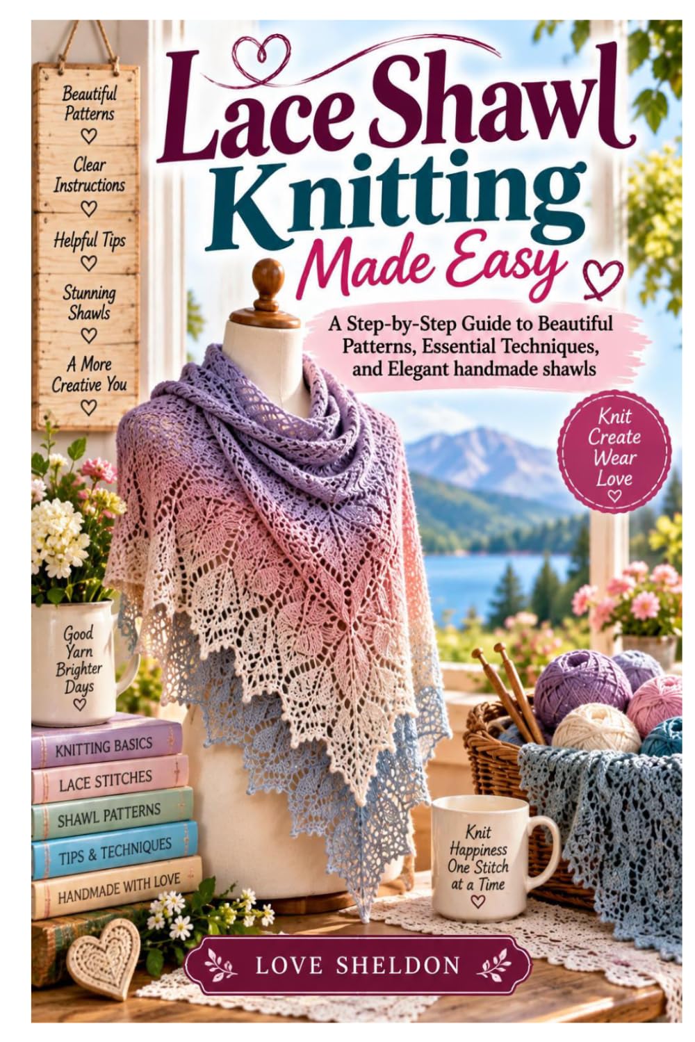 capítulo por capítulo baixar Lace Shawl Knitting Made Easy: A Step-by-Step Guide to Beautiful Patterns, Essential Techniques, and Elegant handmade shawls