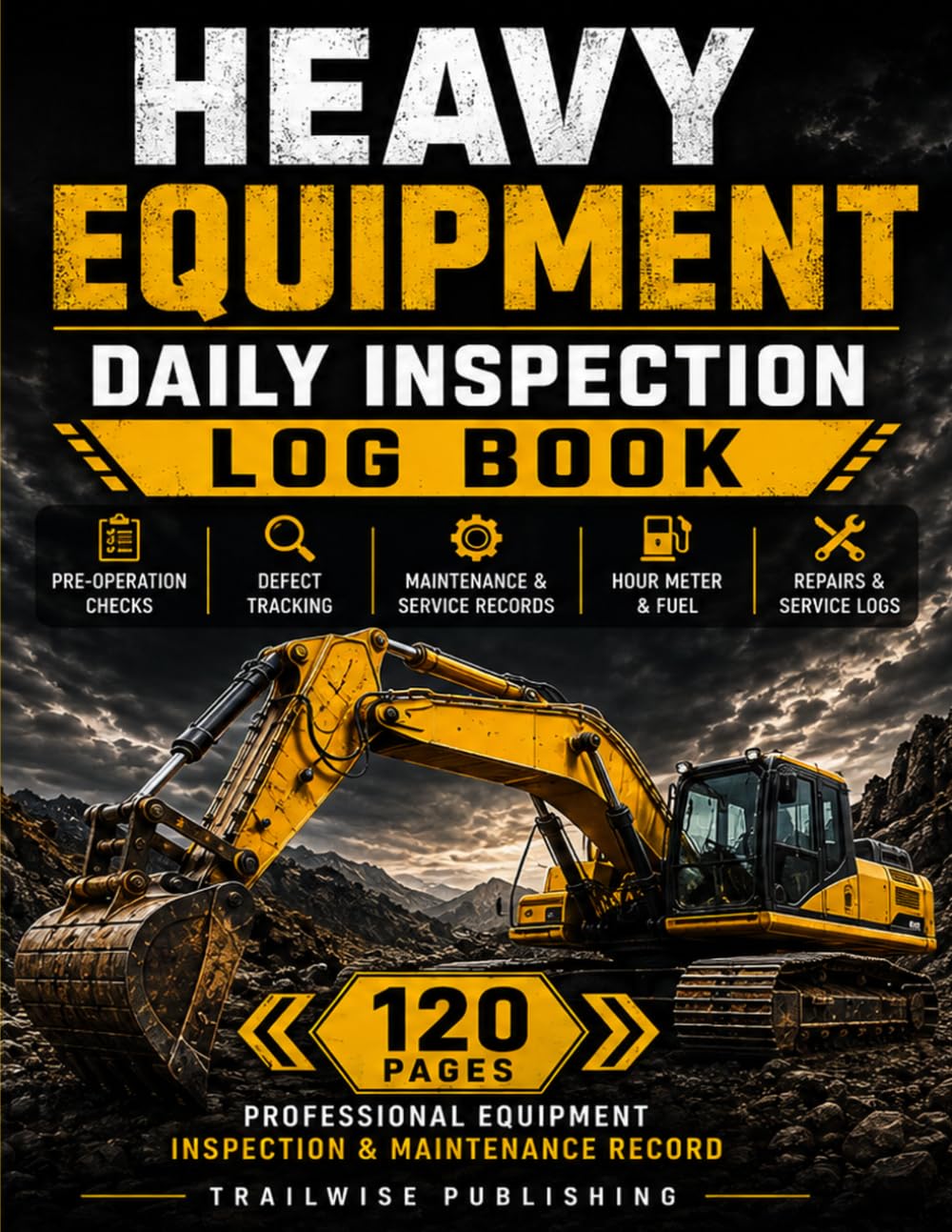 capítulo por capítulo baixar Heavy Equipment Daily Inspection Log Book: Pre-Operation Checks, Defect Tracking, Hour Meter, Fuel, Preventive Maintenance, Repairs & Service Records