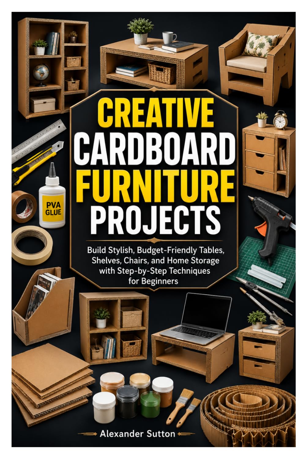 capítulo por capítulo baixar CREATIVE CARDBOARD FURNITURE PROJECTS: Build Stylish, Budget-Friendly Tables, Shelves, Chairs, and Home Storage with Step-by-Step Techniques for Beginners