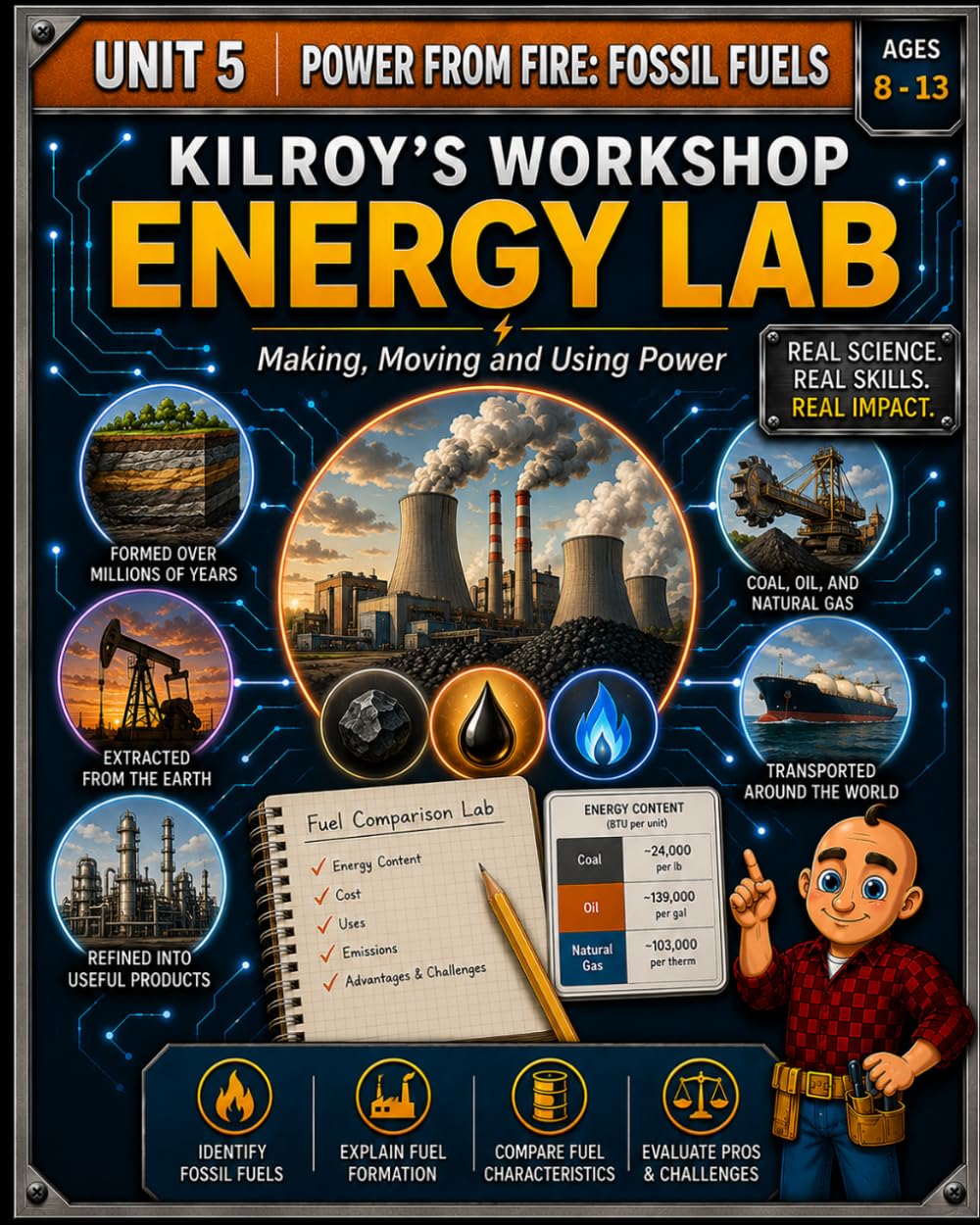 Shop in a Box: Energy Lab: Unit 5: Power from Fire Ages 8 - 13 baixar o livro de graça