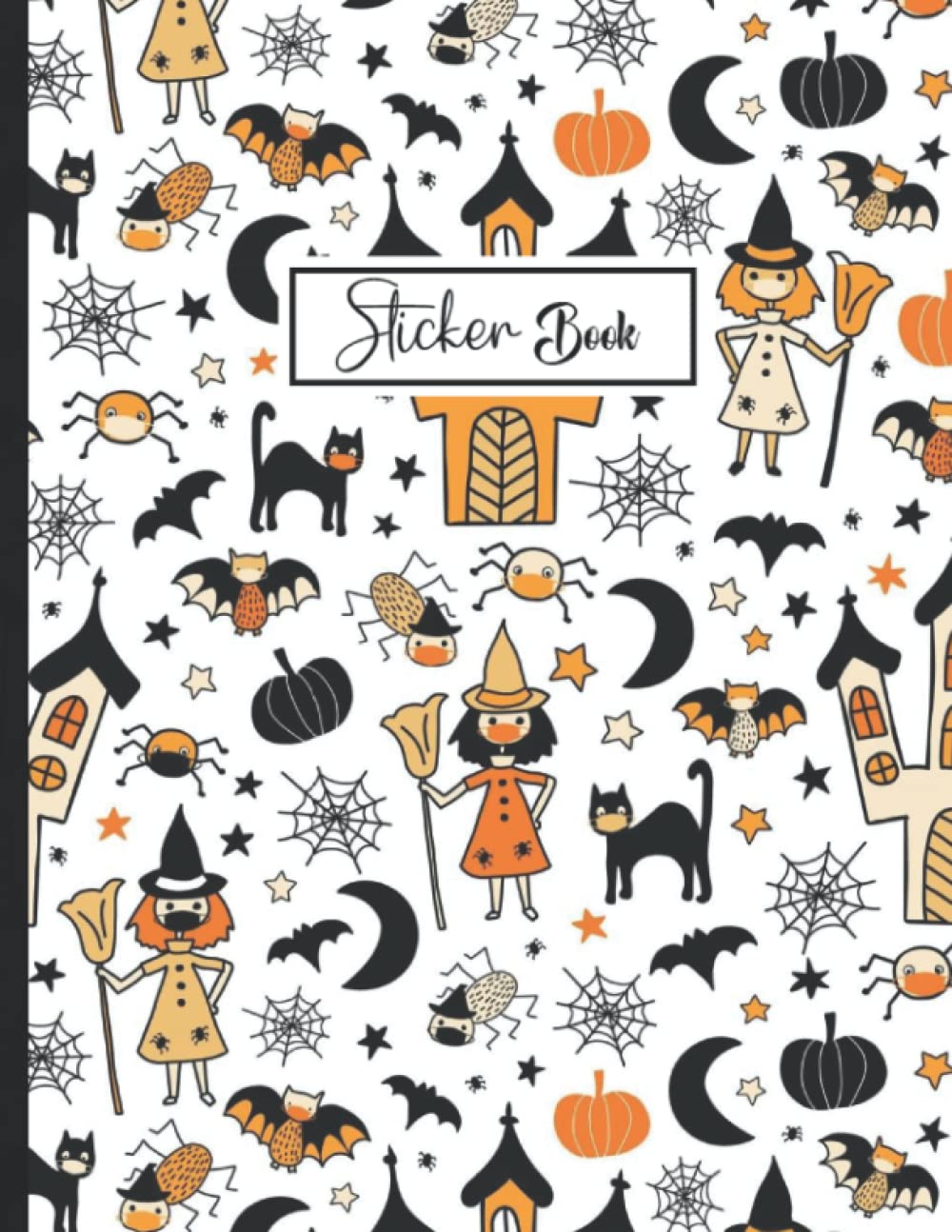 ler totalmente Sticker Book: Blank Sticker Collection Book for Girls with Halloween.