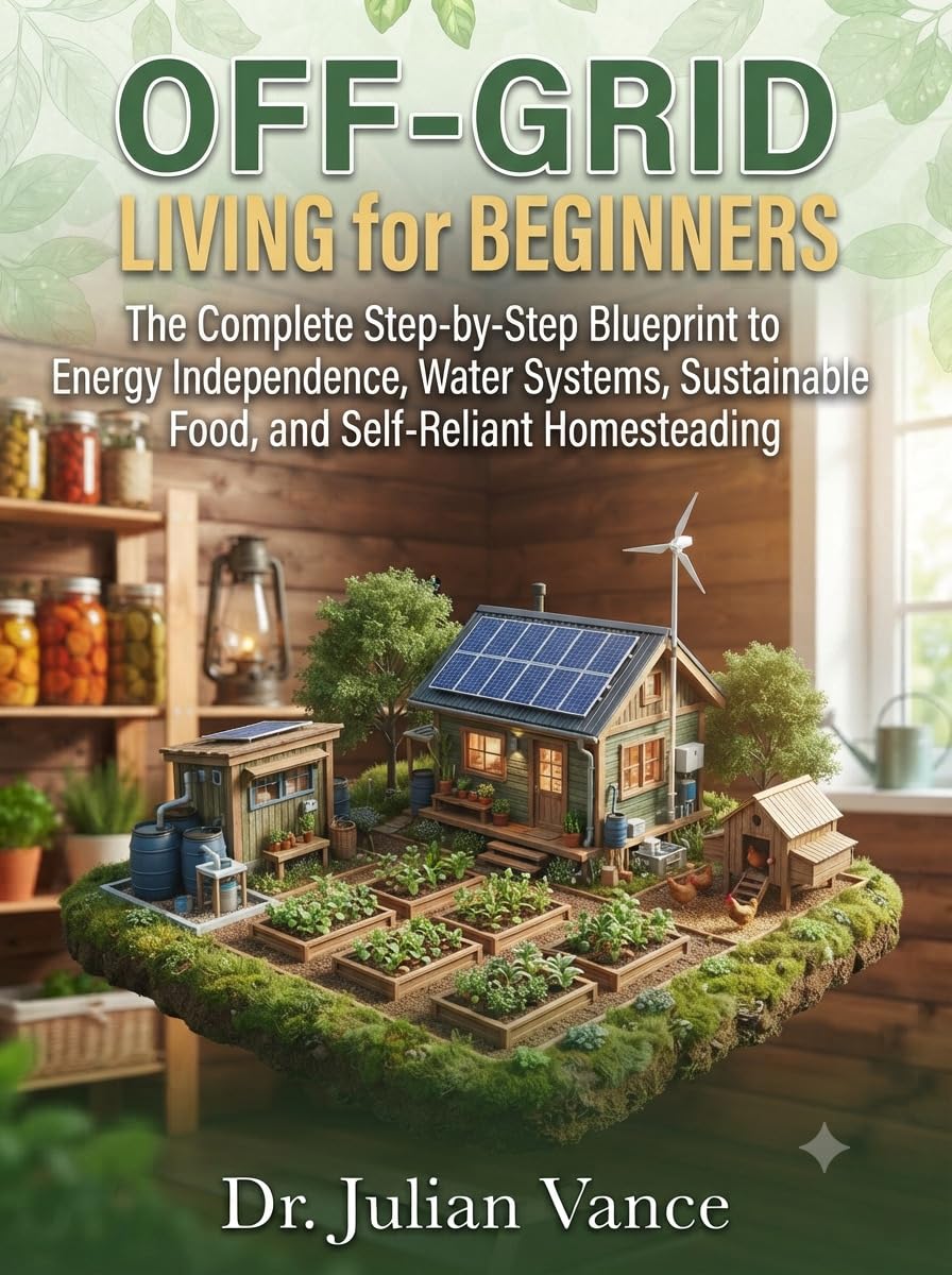 ler totalmente Off-Grid Living for Beginners The Complete Step-by-Step Blueprint to Energy Independence, Water Systems, Sustainable Food, and Self-Reliant Homesteading (English Edition)