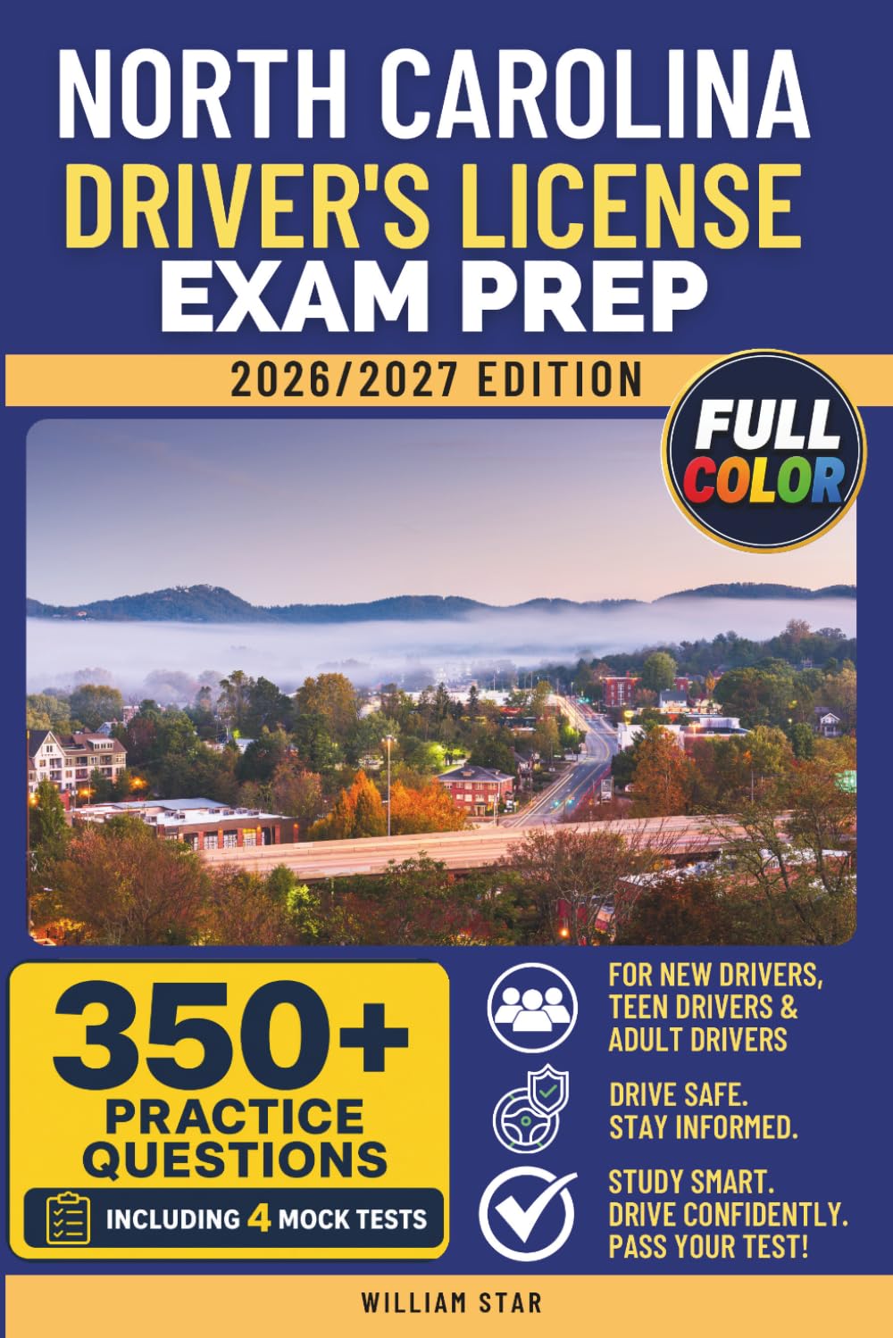 North Carolina Driver's License Exam Prep: Study Guide, Road Signs & Practice Tests to Help You Pass the Written Knowledge Test (FULL COLOR DMV PREP SERIES) baixar o livro de graça
