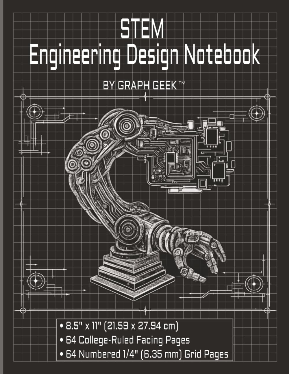 capítulo por capítulo baixar STEM Engineering Design Notebook by Graph Geek: Alternating Lined and Numbered Graph Pages • Logbook for Robotics Club, Math, Physics Experiments &... 0.25" Grid Format • 8.5 x 11 • 136 Pages