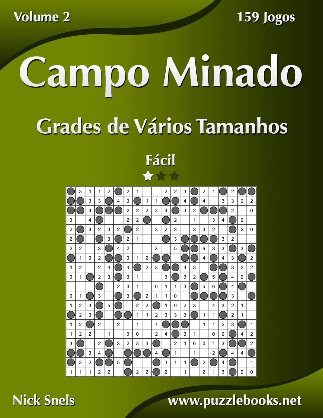 Campo Minado Grades de Vários Tamanhos - Fácil - Volume 2 - 159 Jogos baixar o livro de graça