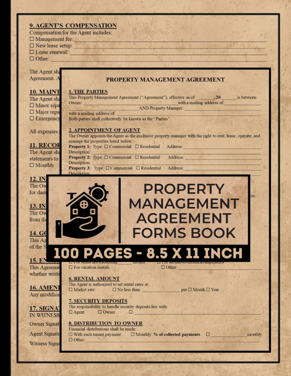 ler totalmente Property Management Agreement Forms Book: Commercial & Residential Property Management Agreement | Property Manager Contract Form | 50 Forms