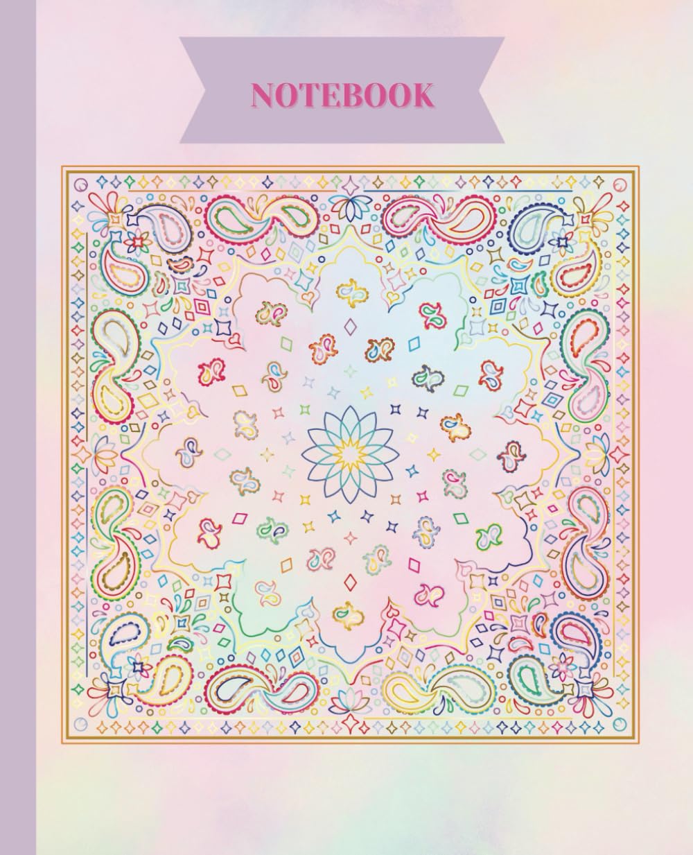 capítulo por capítulo baixar Pastel Paisley Notebook I Wide ruled Notebook I 7.5 x 9.25