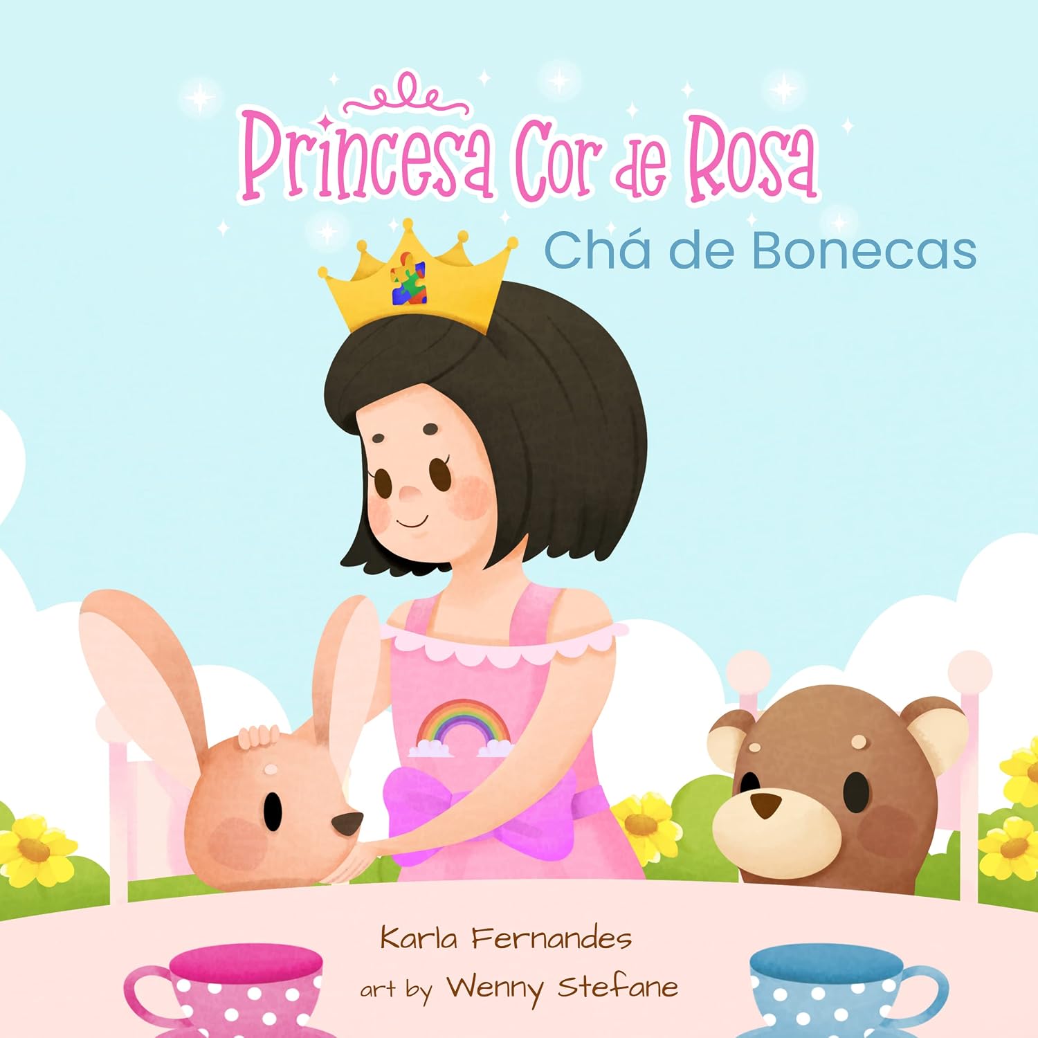 ler totalmente Princesa Cor de Rosa: Cha de Bonecas