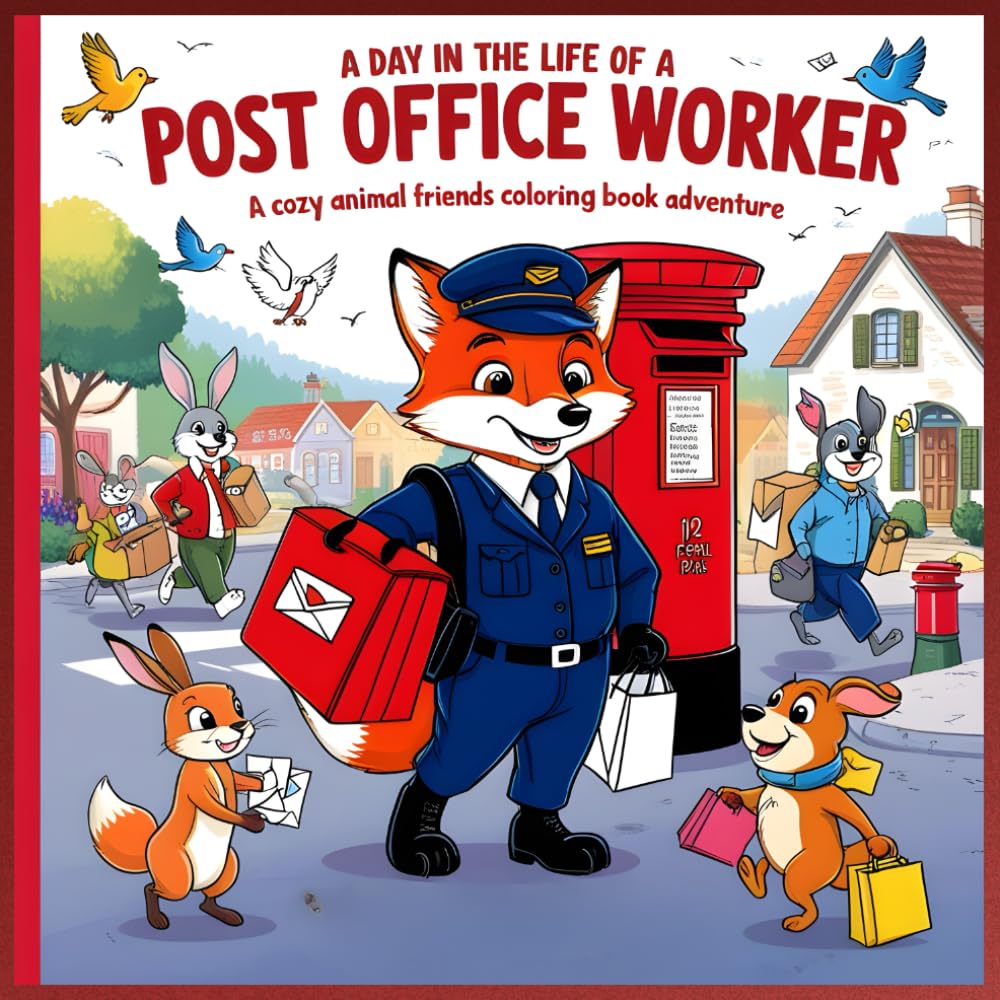 A Day in the Life of a Post Office Worker – Cozy Animal Friends Coloring Book for Kids: Fun Postal-Themed Coloring Pages with Cute Animal Mail... Coloring Book - Career Theme Book Series) baixar o livro de graça