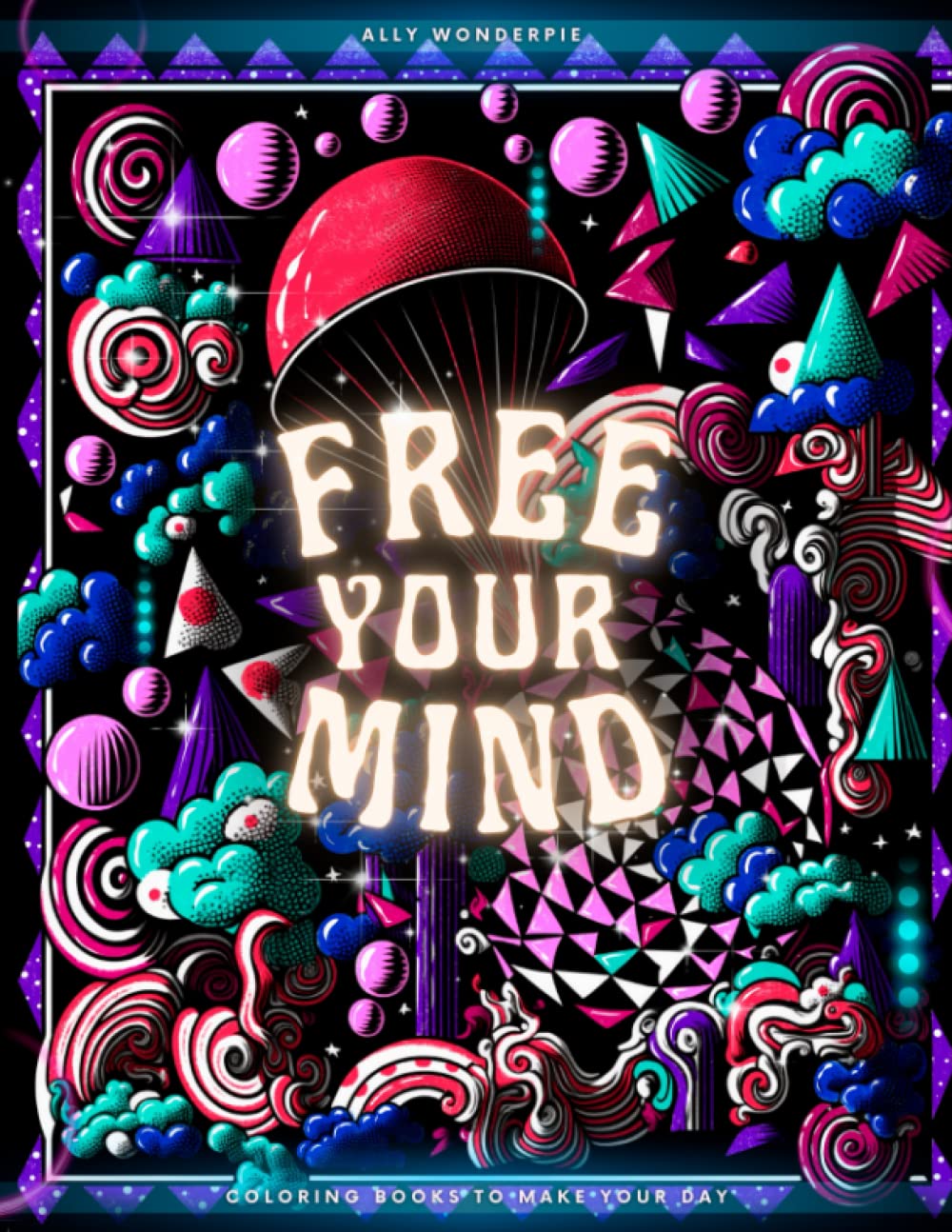 capítulo por capítulo baixar Free Your Mind Coloring Book: Black Coloring Pages Features Trippy And Beautiful Landscapes, Fractals, Pattern Designs For Stress Relief & Relaxation (Trippy Coloring Books)